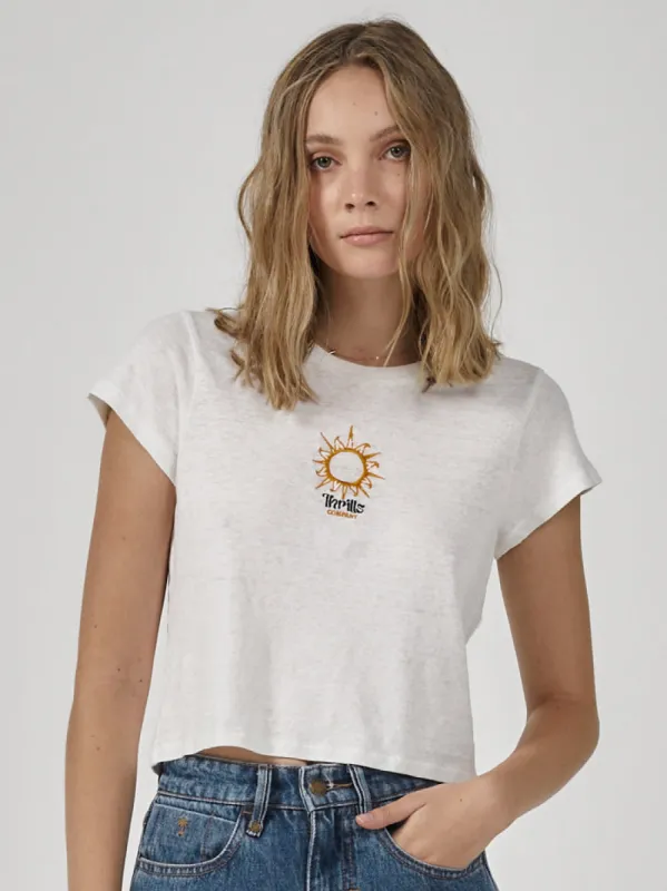 El Sol Hemp Mini Tee - Heritage White sold by Thrills