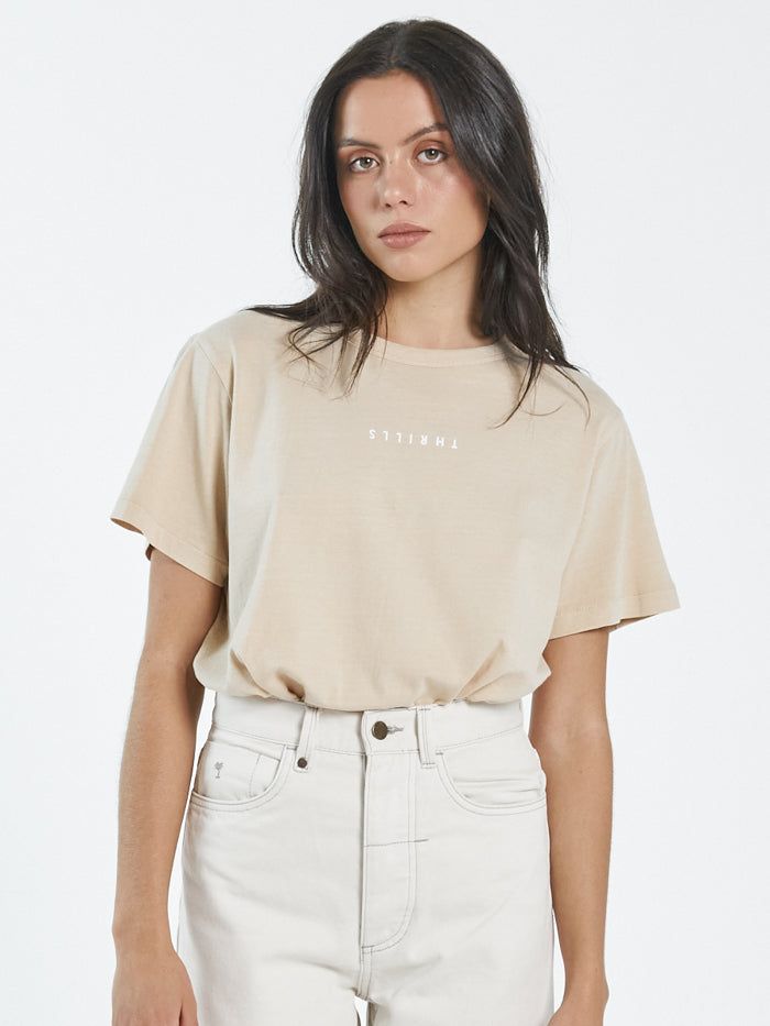 Minimal Thrills Relaxed Tee - Nude sold by Thrills product image thumbnail 3