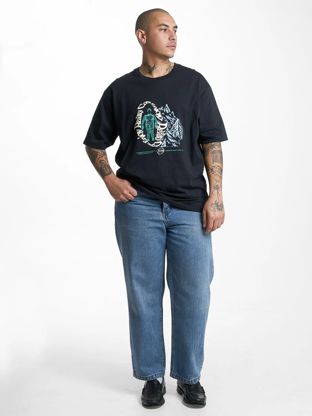 Enjoying Reality Oversize Fit Tee - Washed Black sold by Thrills product image thumbnail 5