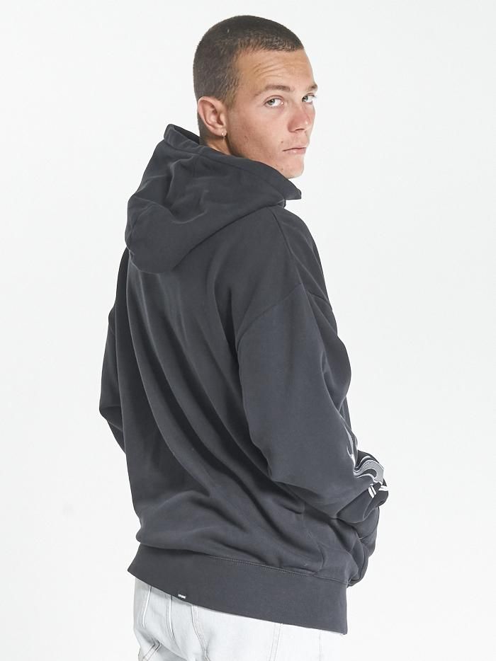 Strange Days Slouch Pull On Hood - Washed Black sold by Thrills product image thumbnail 2