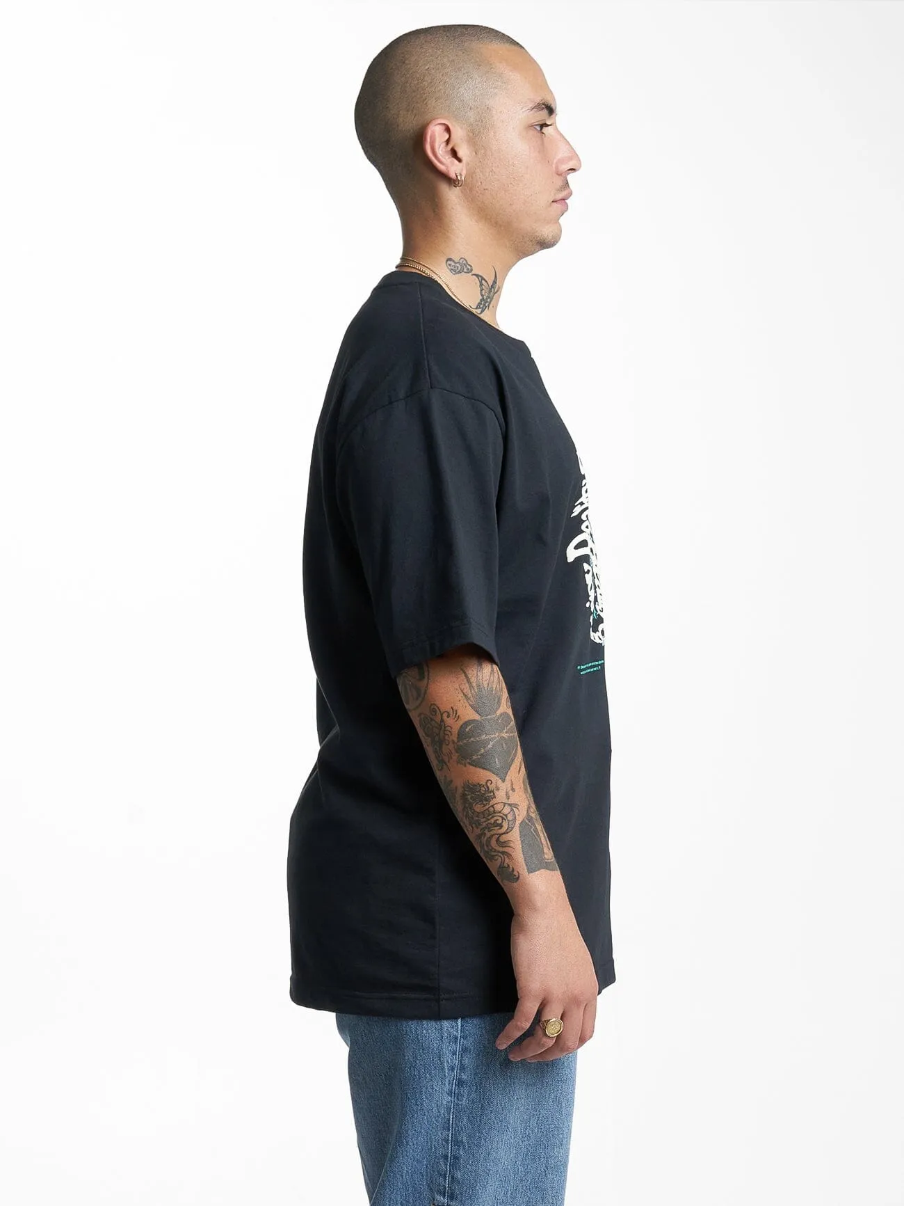 Enjoying Reality Oversize Fit Tee - Washed Black sold by Thrills product image thumbnail 4