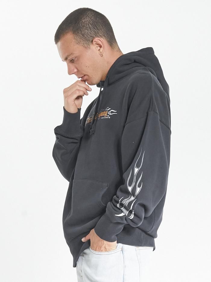 Strange Days Slouch Pull On Hood - Washed Black sold by Thrills product image thumbnail 3