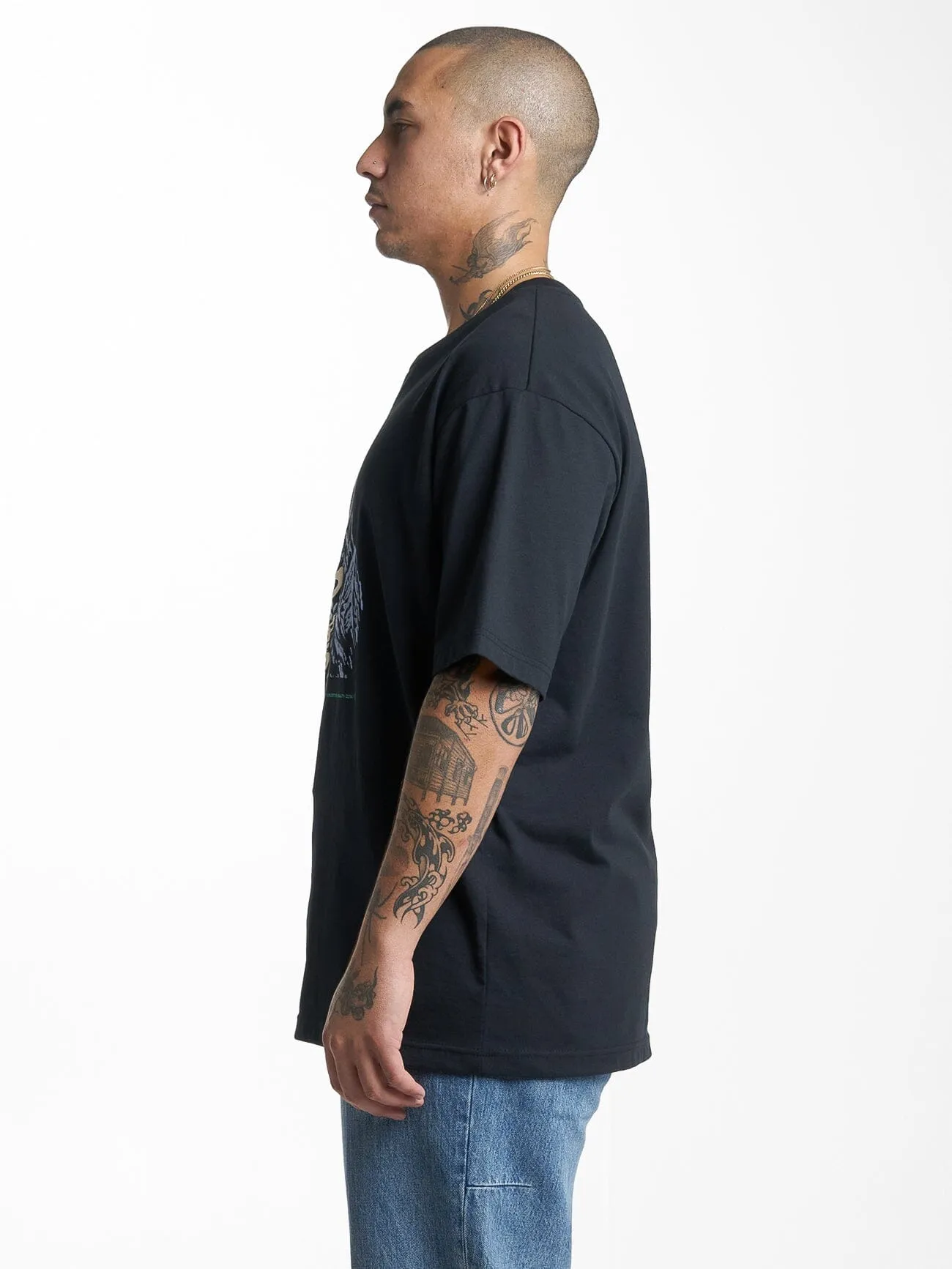 Enjoying Reality Oversize Fit Tee - Washed Black sold by Thrills product image thumbnail 3