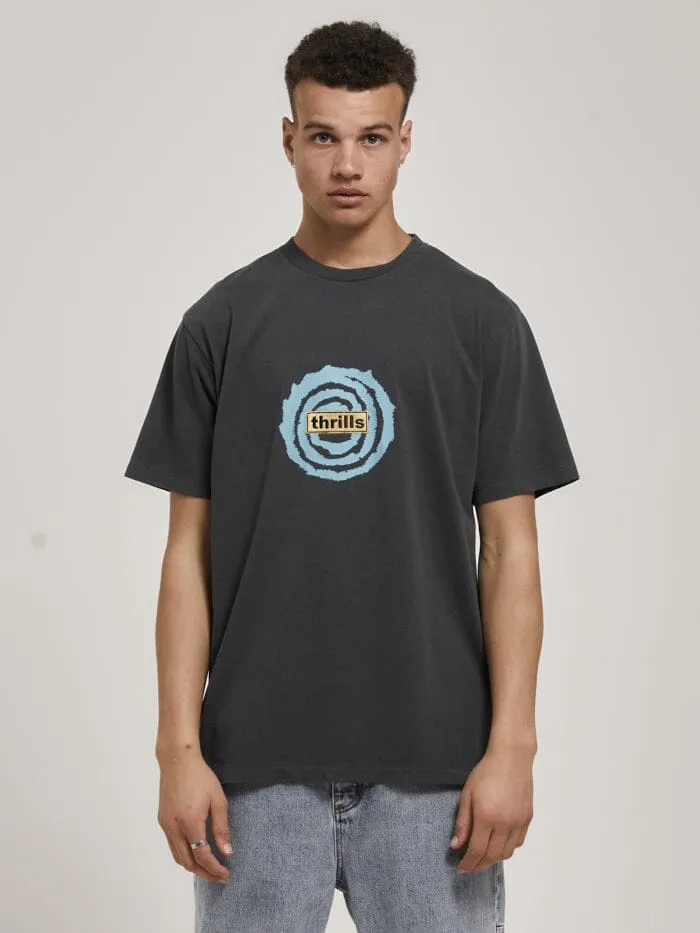 Mind Swirl Merch Fit Tee - Dark Charcoal sold by Thrills product image thumbnail 4