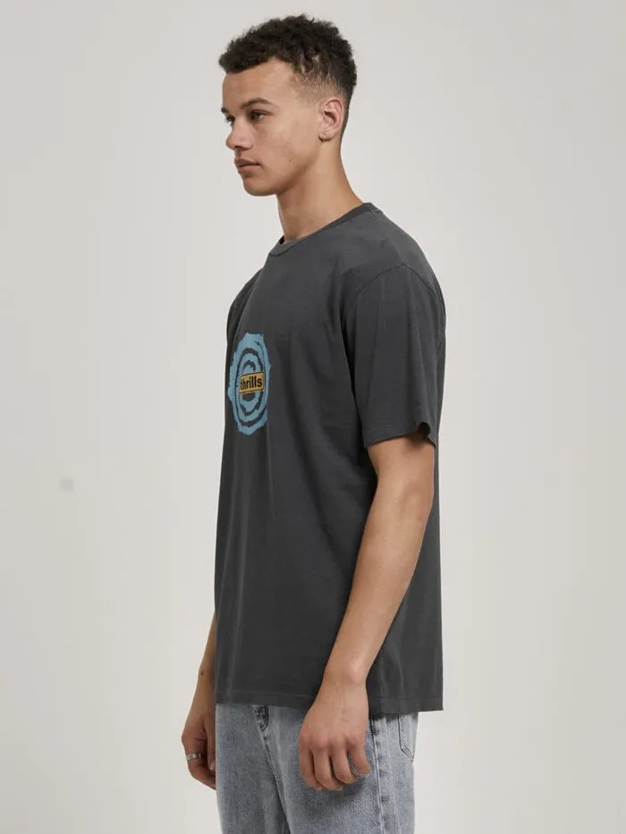 Mind Swirl Merch Fit Tee - Dark Charcoal sold by Thrills product image thumbnail 3