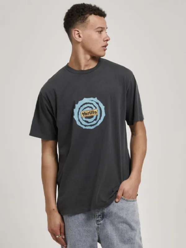 Mind Swirl Merch Fit Tee - Dark Charcoal sold by Thrills