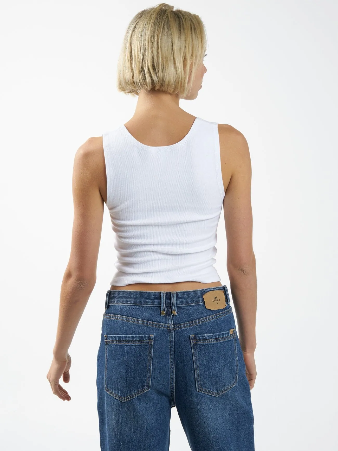 Gold Seal Rib Singlet - White sold by Thrills product image thumbnail 2