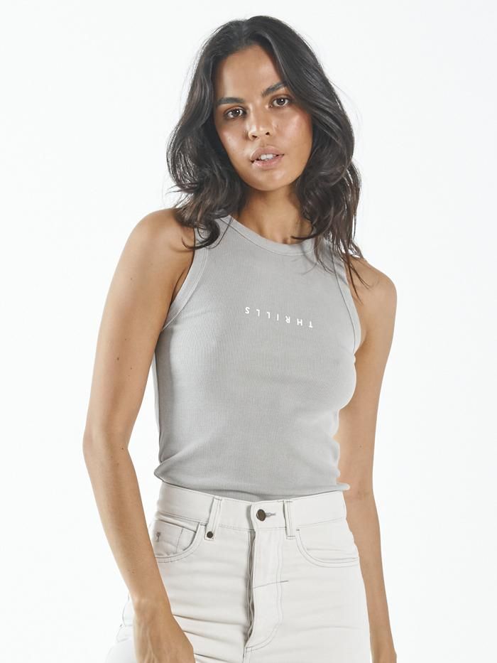 Minimal Thrills Racer Front Tank - Gravel sold by Thrills product image thumbnail 4