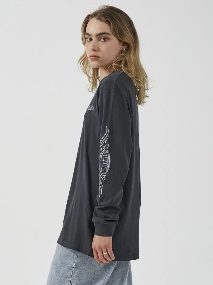 Wings Of Glory LS Merch Tee - Twilight Black sold by Thrills product image thumbnail 3