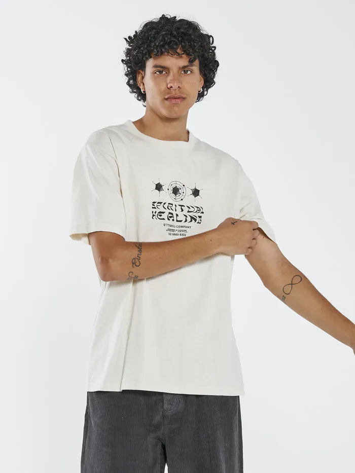 Spiritual Healing Merch Fit Tee - Unbleached sold by Thrills product image thumbnail 3