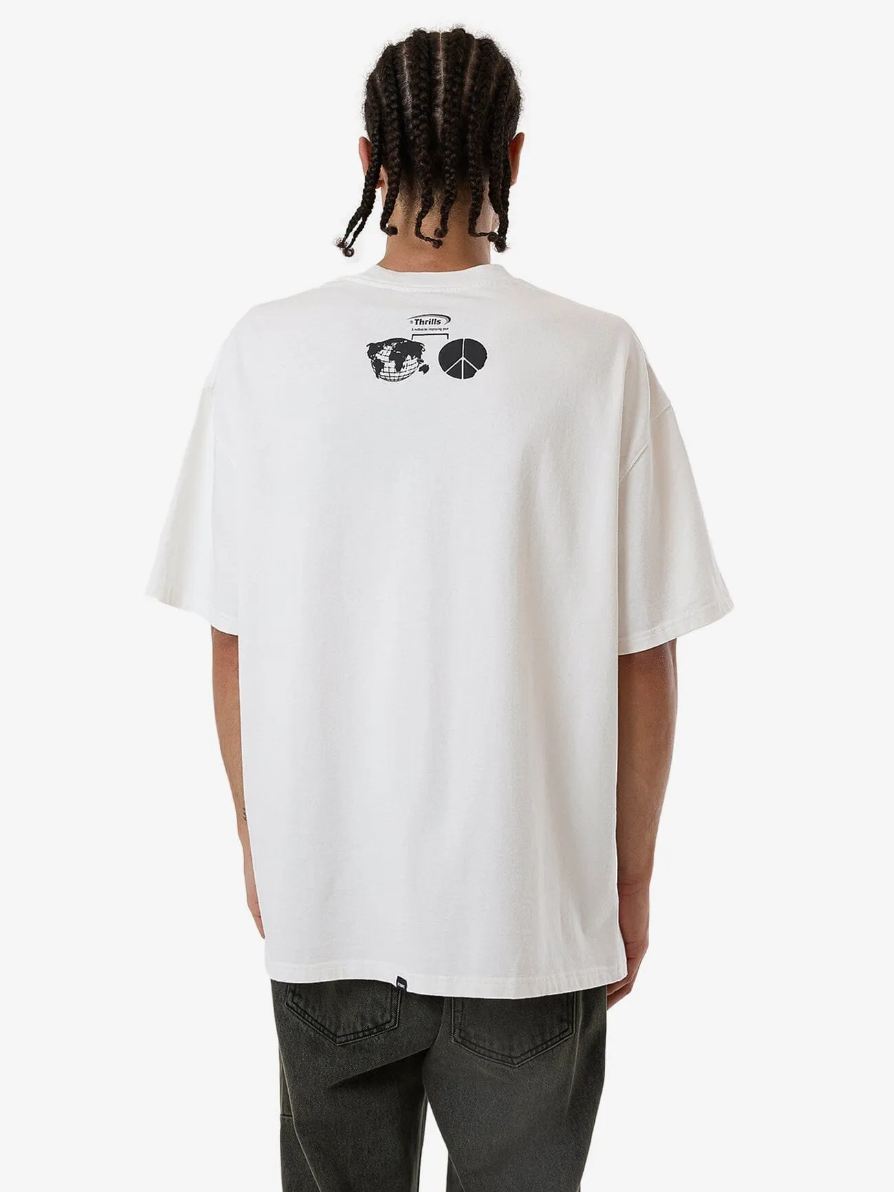 Method Box Fit Oversize Tee - Dirty White sold by Thrills product image thumbnail 3