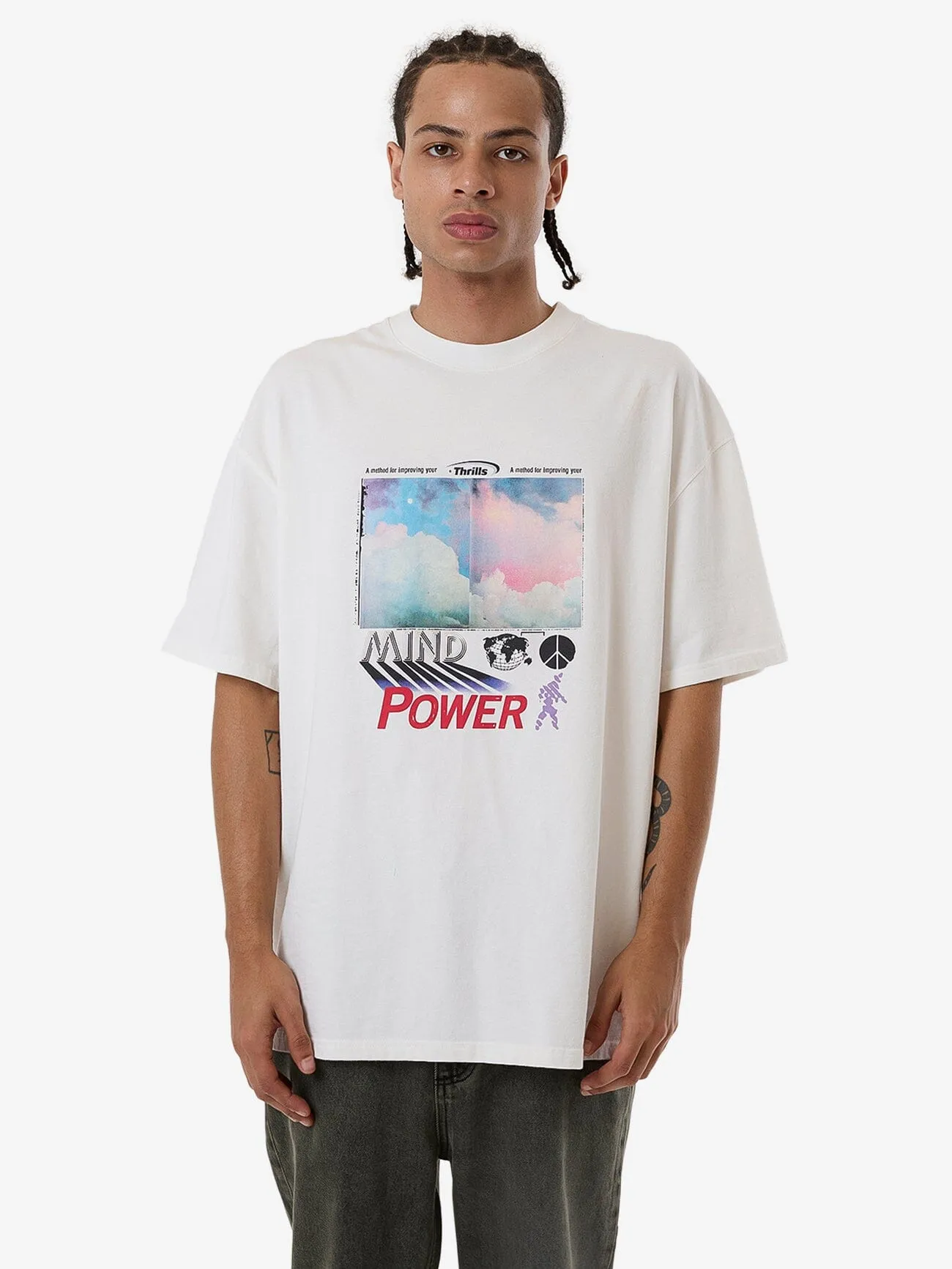 Method Box Fit Oversize Tee - Dirty White sold by Thrills product image thumbnail 2
