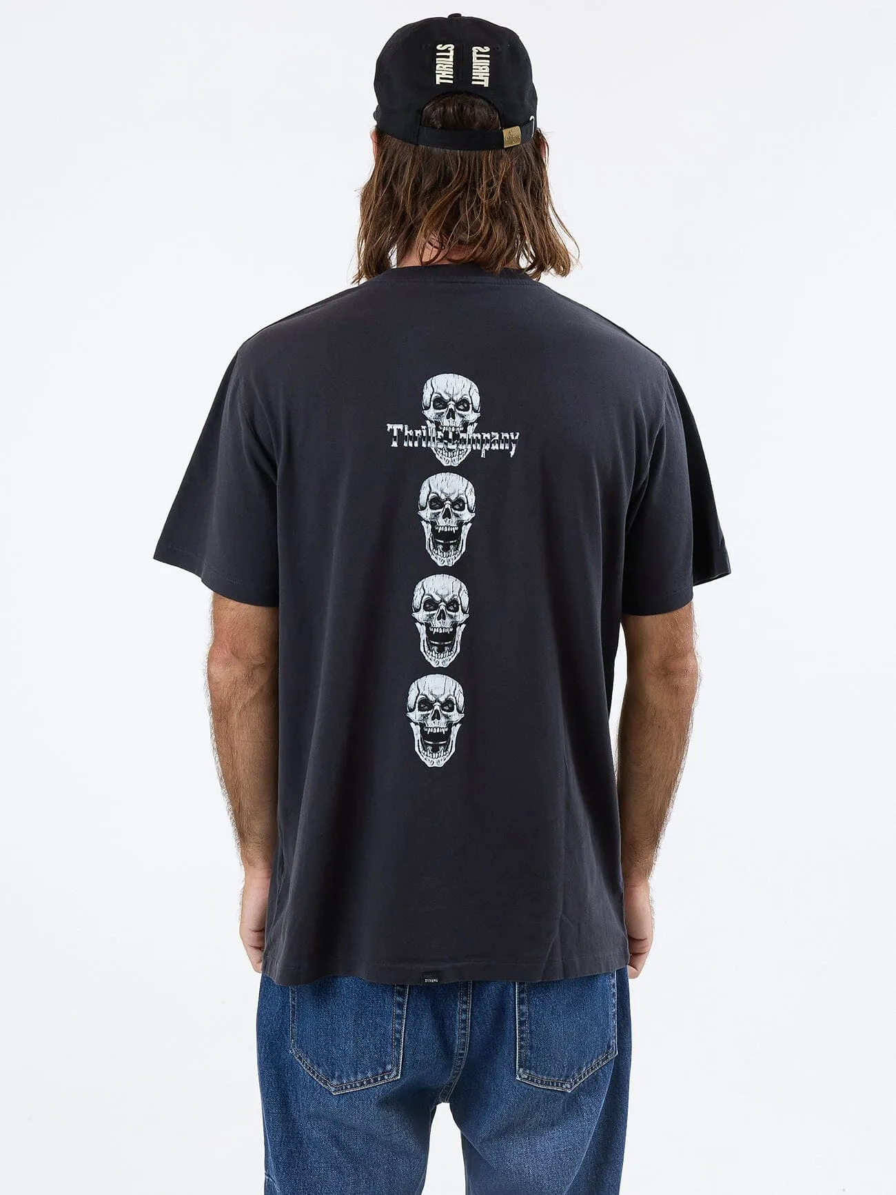Departed Flight Merch Fit Tee - Washed Black sold by Thrills product image thumbnail 2