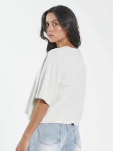 Thrills Unlimited Merch Crop Tee - Heritage White sold by Thrills