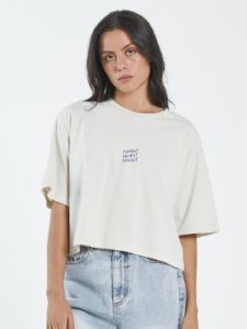 Thrills Unlimited Merch Crop Tee - Heritage White sold by Thrills