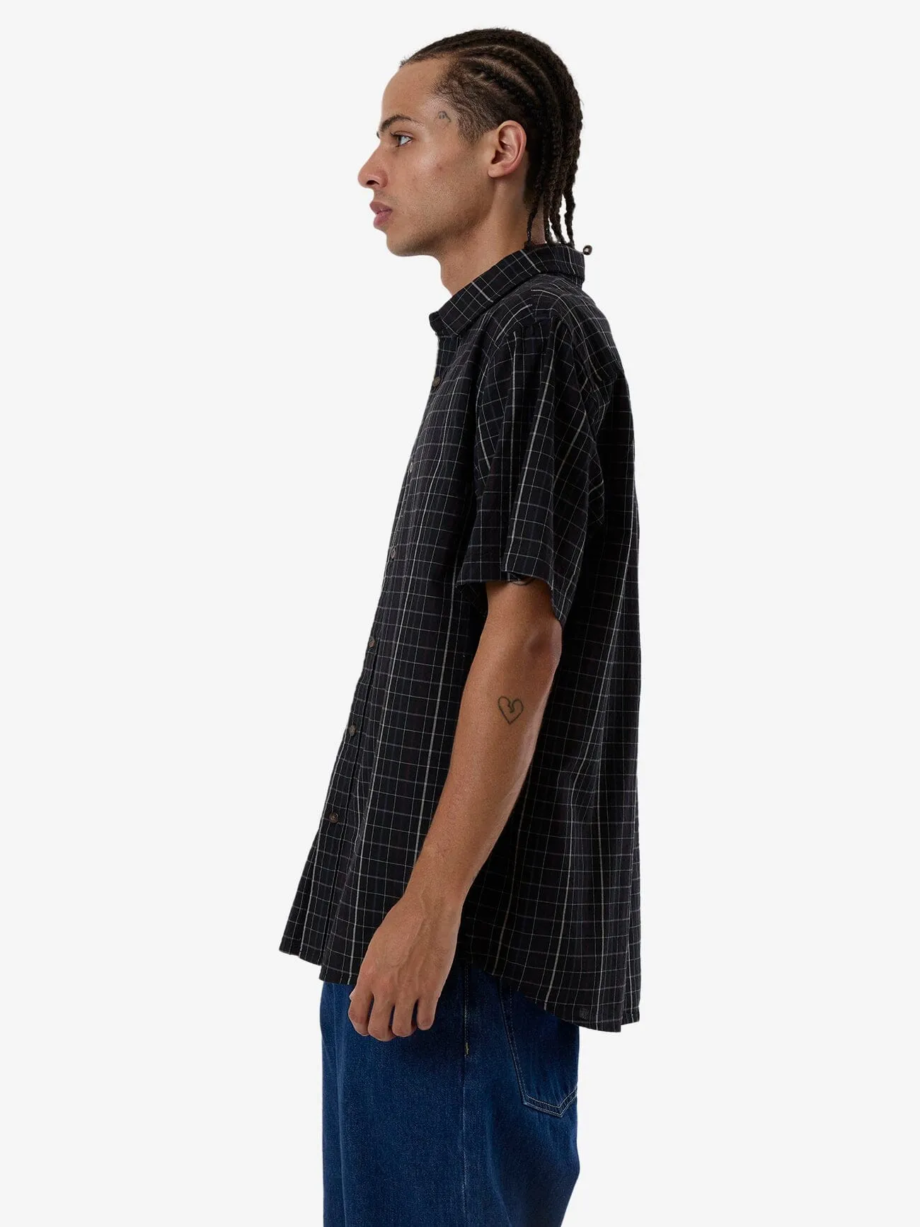 Lockstar Short Sleeve Shirt - Black sold by Thrills product image thumbnail 3
