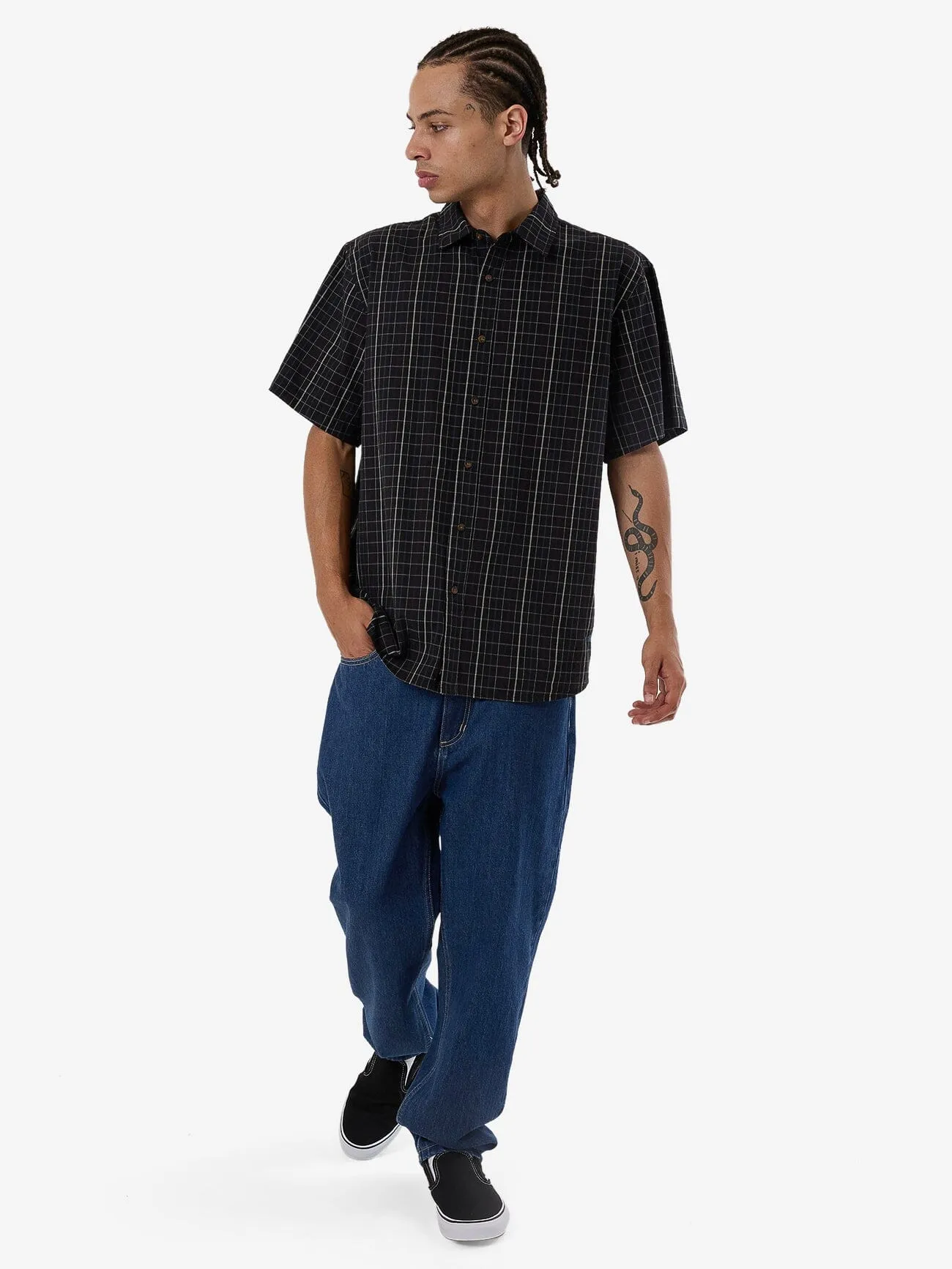 Lockstar Short Sleeve Shirt - Black sold by Thrills product image thumbnail 5