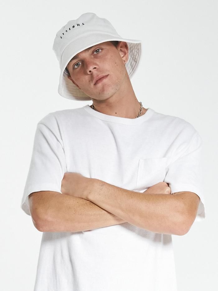 Minimal Thrills Bucket Hat - Heritage White sold by Thrills