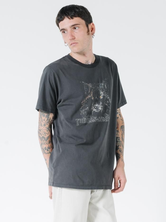Shades Of Wolf Merch Fit Tee - Vintage Black sold by Thrills product image thumbnail 4