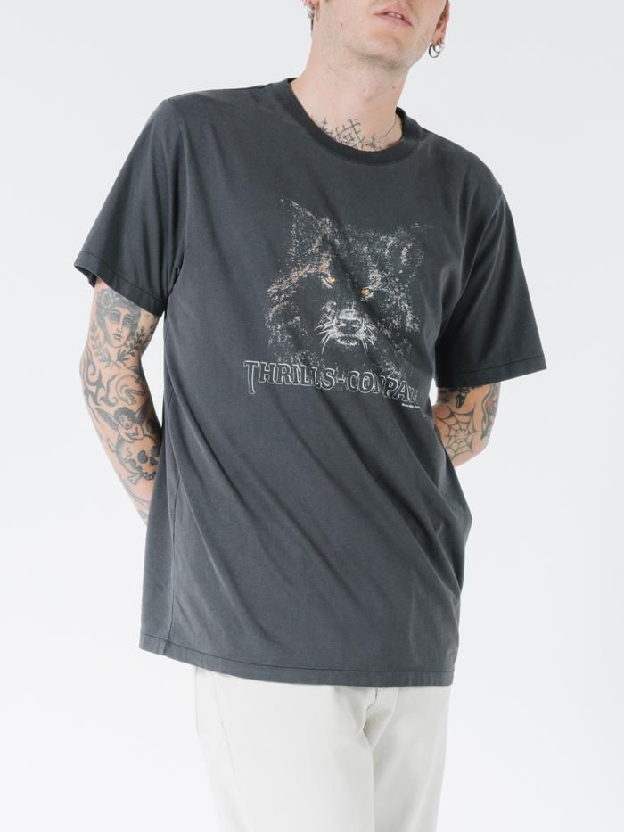Shades Of Wolf Merch Fit Tee - Vintage Black sold by Thrills product image thumbnail 3