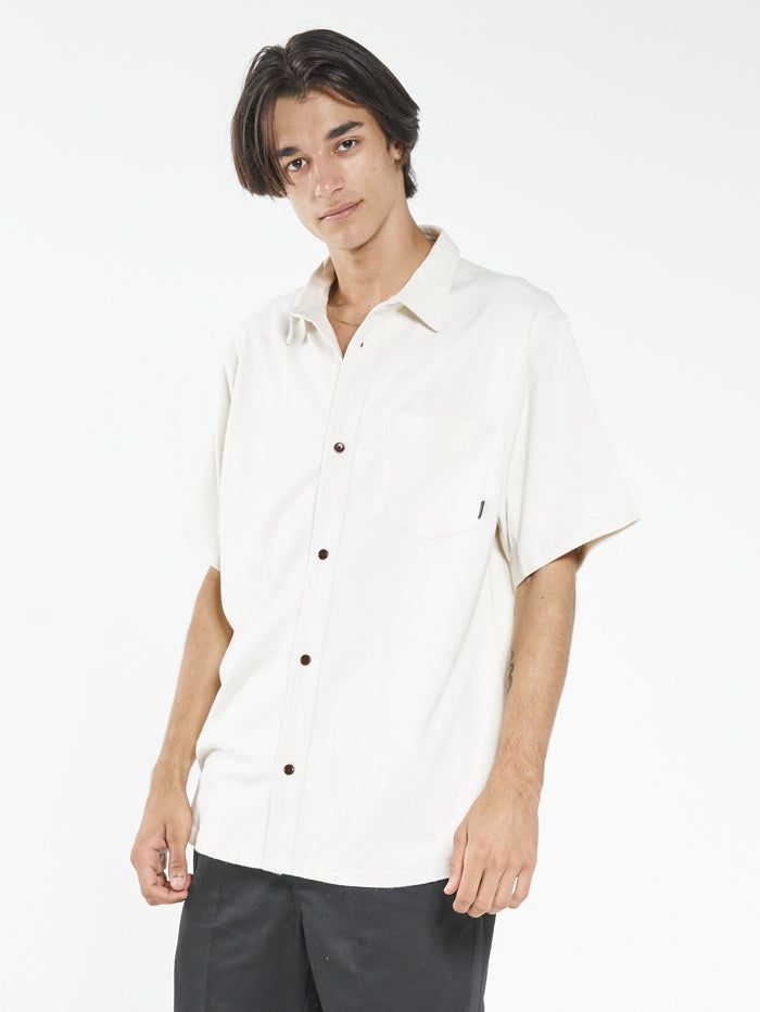 Hemp Thrills Oversize Short Sleeve Jersey Shirt - Unbleached sold by Thrills