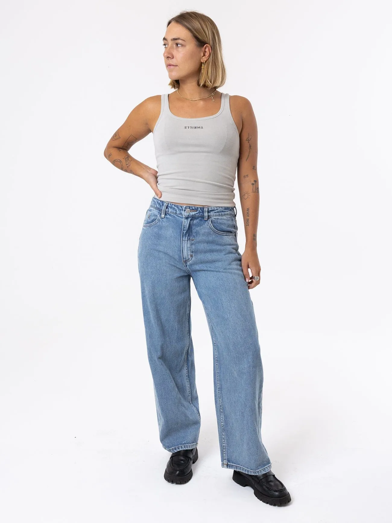 Minimal Thrills Scoop Tank - Oyster Grey sold by Thrills product image thumbnail 5