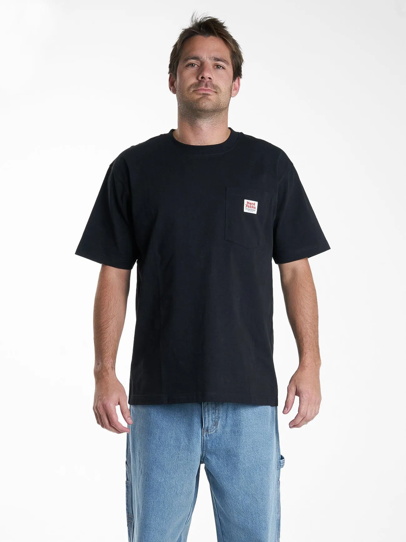 Hard Yakka X Thrills Oversize Pocket Tee - Black sold by Thrills