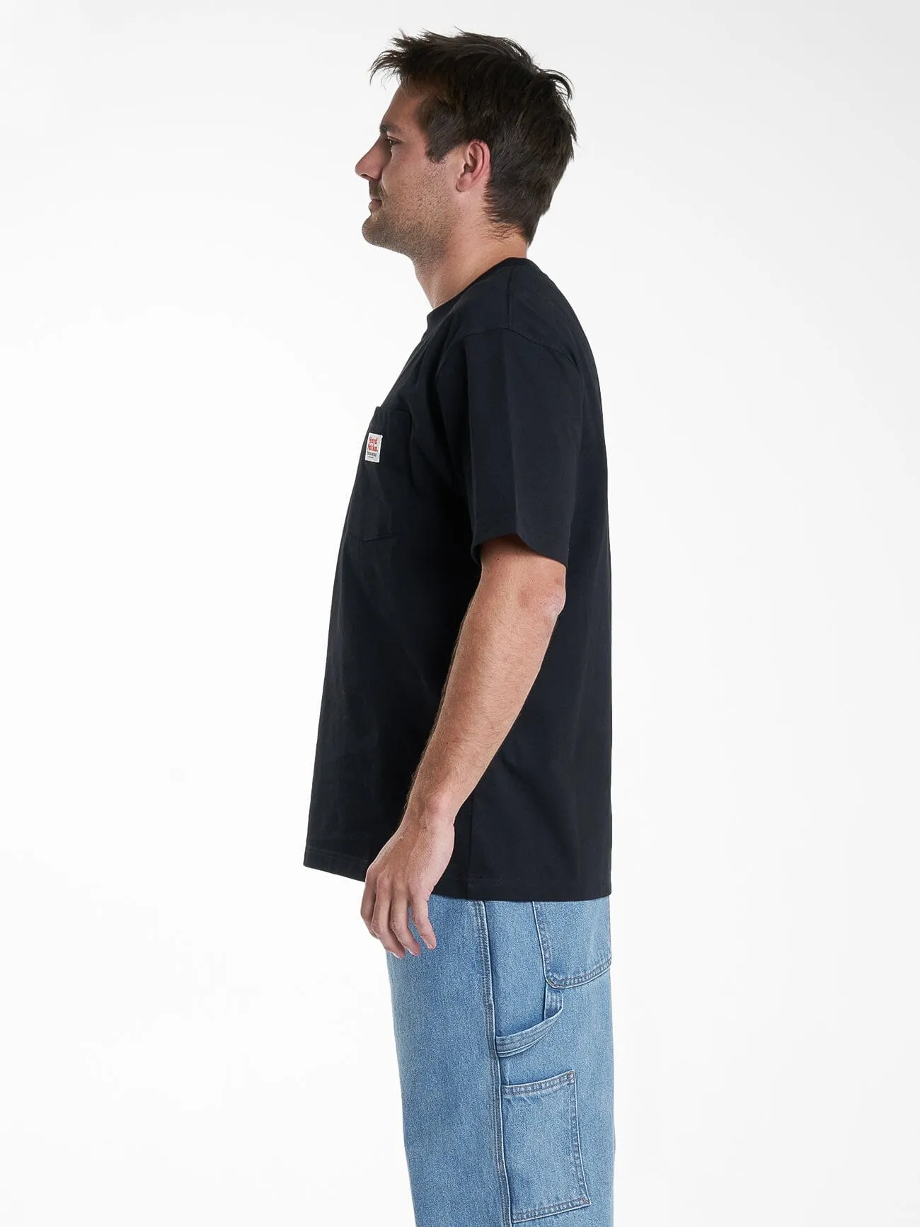 Hard Yakka X Thrills Oversize Pocket Tee - Black sold by Thrills product image thumbnail 4