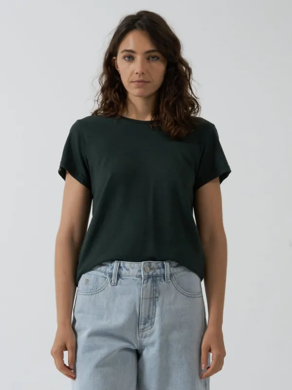 Hemp Everyday Tee - Deep Emerald made by Thrills