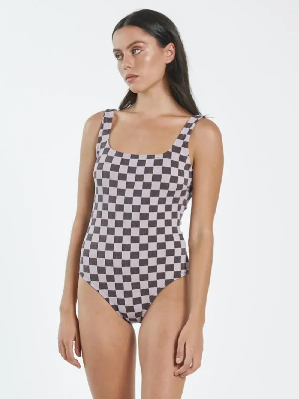 Aalto Rib One Piece - Washed Cocoa made by Thrills