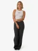 Thrills Workwear Embro Curve Tank - White Marle sold by Thrills