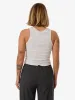Thrills Workwear Embro Curve Tank - White Marle sold by Thrills