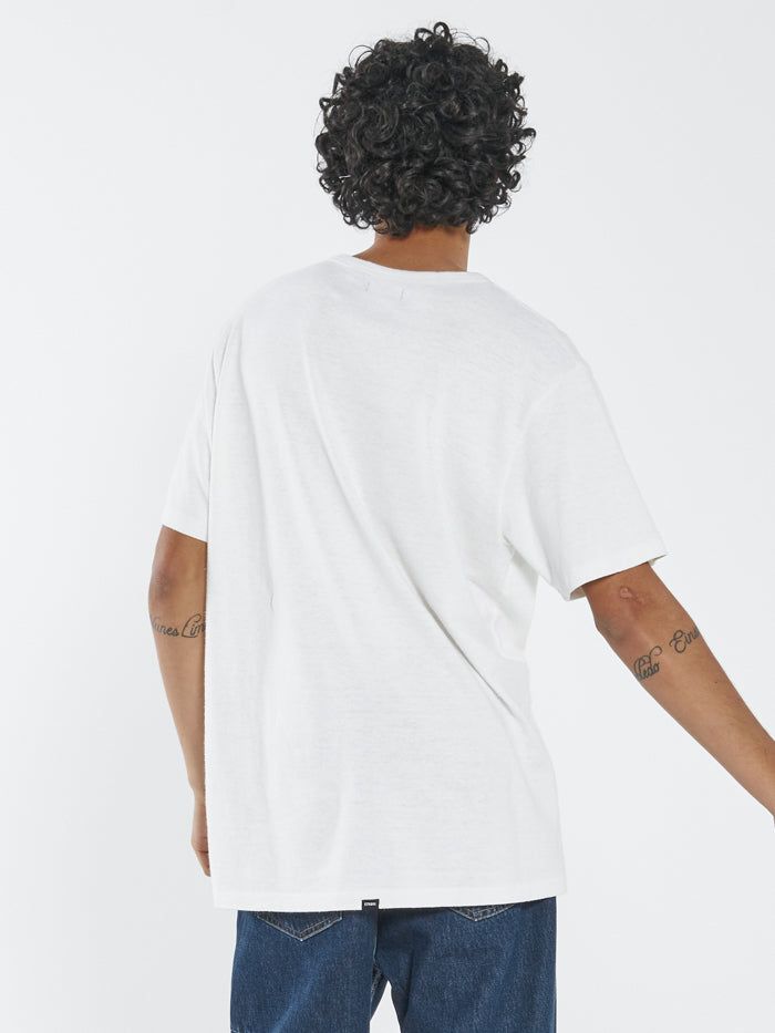 Hemp Thrills Embro Merch Fit Tee - Dirty White sold by Thrills product image thumbnail 2