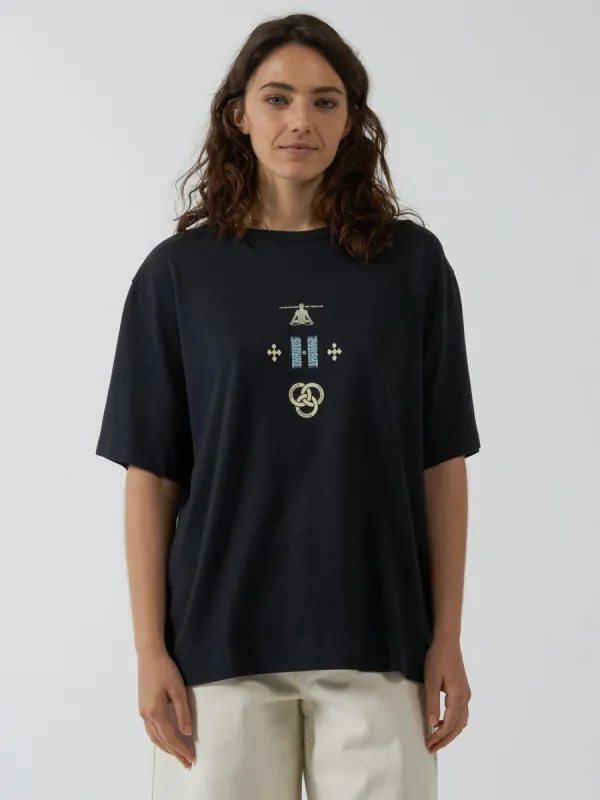 Levitation Hemp Box Tee - Washed Black sold by Thrills