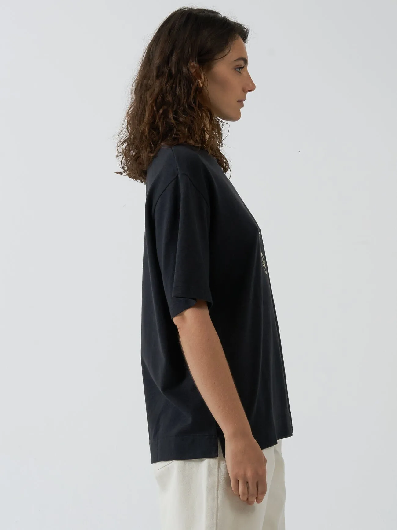 Levitation Hemp Box Tee - Washed Black sold by Thrills product image thumbnail 3