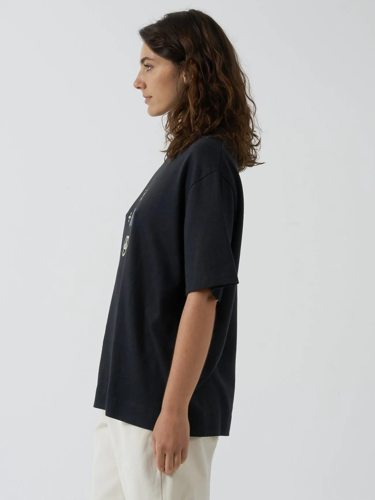 Levitation Hemp Box Tee - Washed Black sold by Thrills product image thumbnail 4