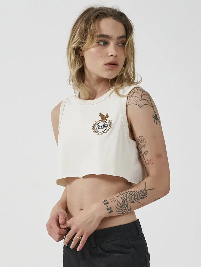 Luxury Super Crop Tank - Unbleached sold by Thrills product image thumbnail 3