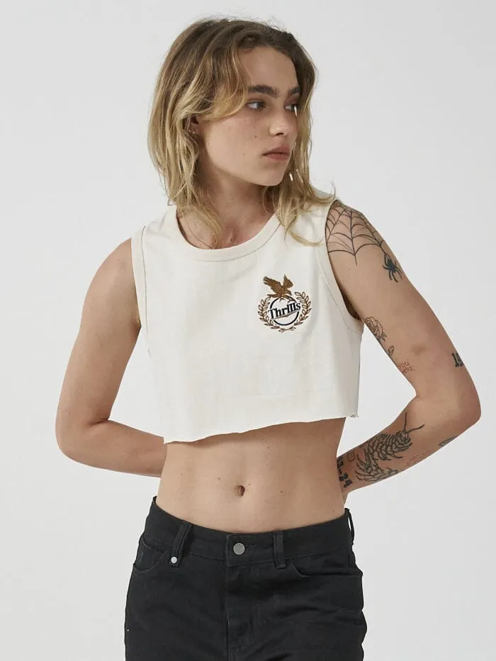 Luxury Super Crop Tank - Unbleached sold by Thrills