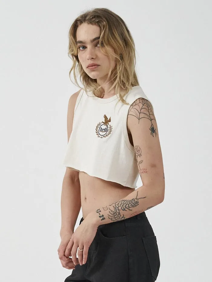 Luxury Super Crop Tank - Unbleached sold by Thrills product image thumbnail 4