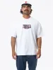 Full Ride Box Fit Oversize Tee - White Marle sold by Thrills