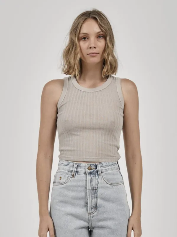 Fluctuate Rib Tank - Pavement sold by Thrills