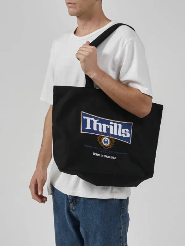 King Of Thrills Tote Bag - Black sold by Thrills