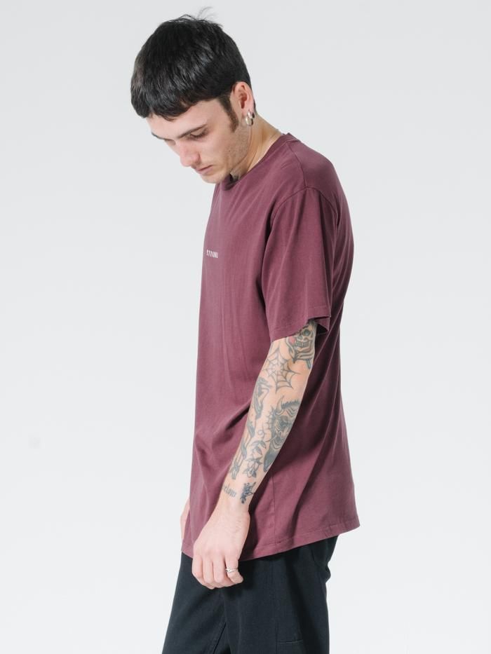 Minimal Thrills Merch Fit Tee - Blood Red sold by Thrills product image thumbnail 3