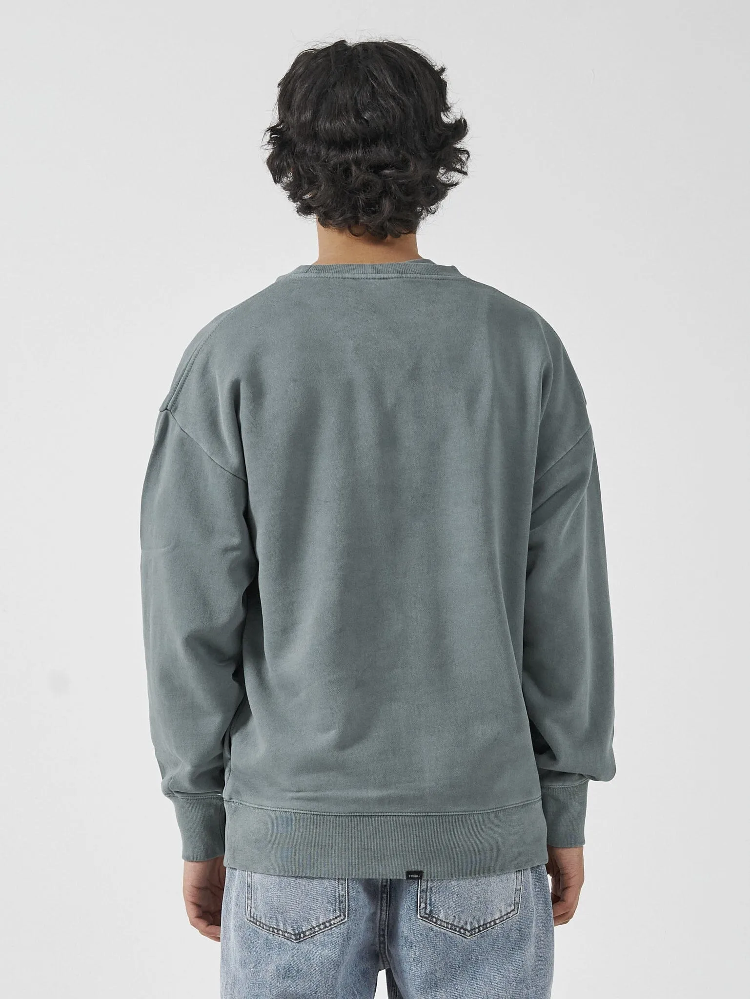 Thrills Golden Wings Slouch Crew Neck Fleece - Scrubs Green sold by Thrills product image thumbnail 2