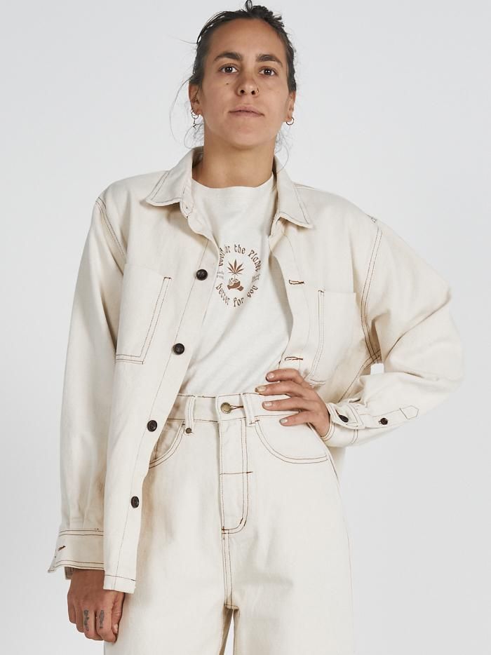 Hemp Naturally Crop Tee - Unbleached sold by Thrills product image thumbnail 3