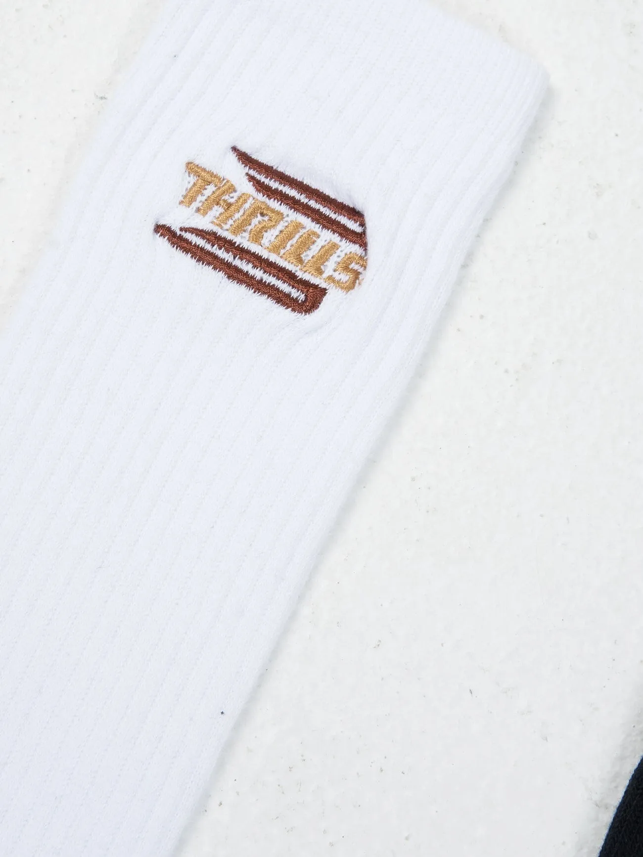 Steadfast 2 Pack Sock - Black - White sold by Thrills product image thumbnail 2