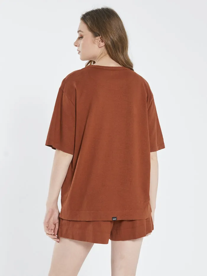 Hemp Box Tee - Coffee sold by Thrills product image thumbnail 2