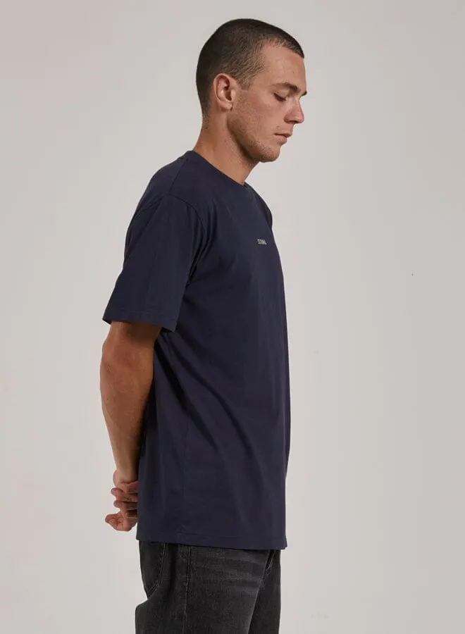 Minimal Thrills Merch Fit Tee - Station Navy sold by Thrills product image thumbnail 4