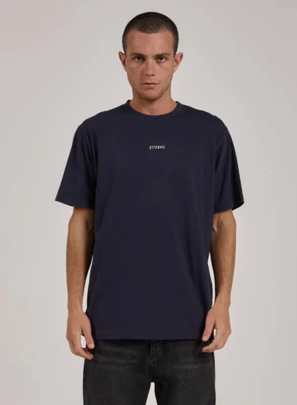 Minimal Thrills Merch Fit Tee - Station Navy sold by Thrills