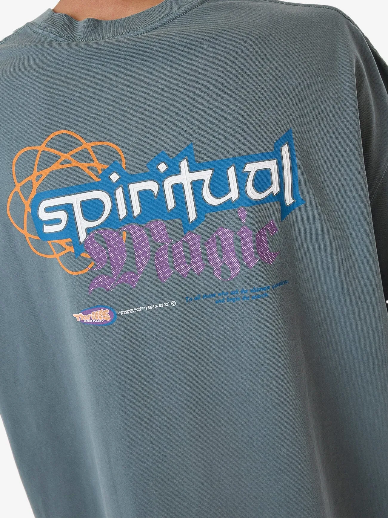 Spiritual Magic Box Fit Oversize Tee - Stormy Sea sold by Thrills product image thumbnail 2
